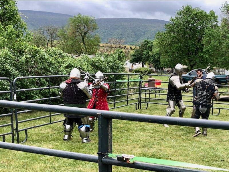 knights fighting